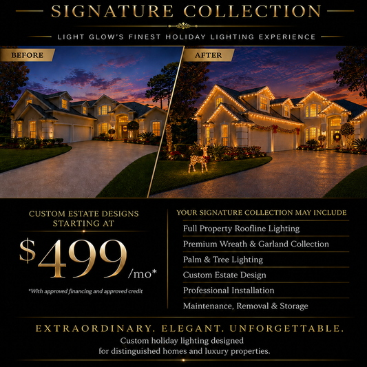 Seasonal Custom Christmas Lighting Package | Light Glow