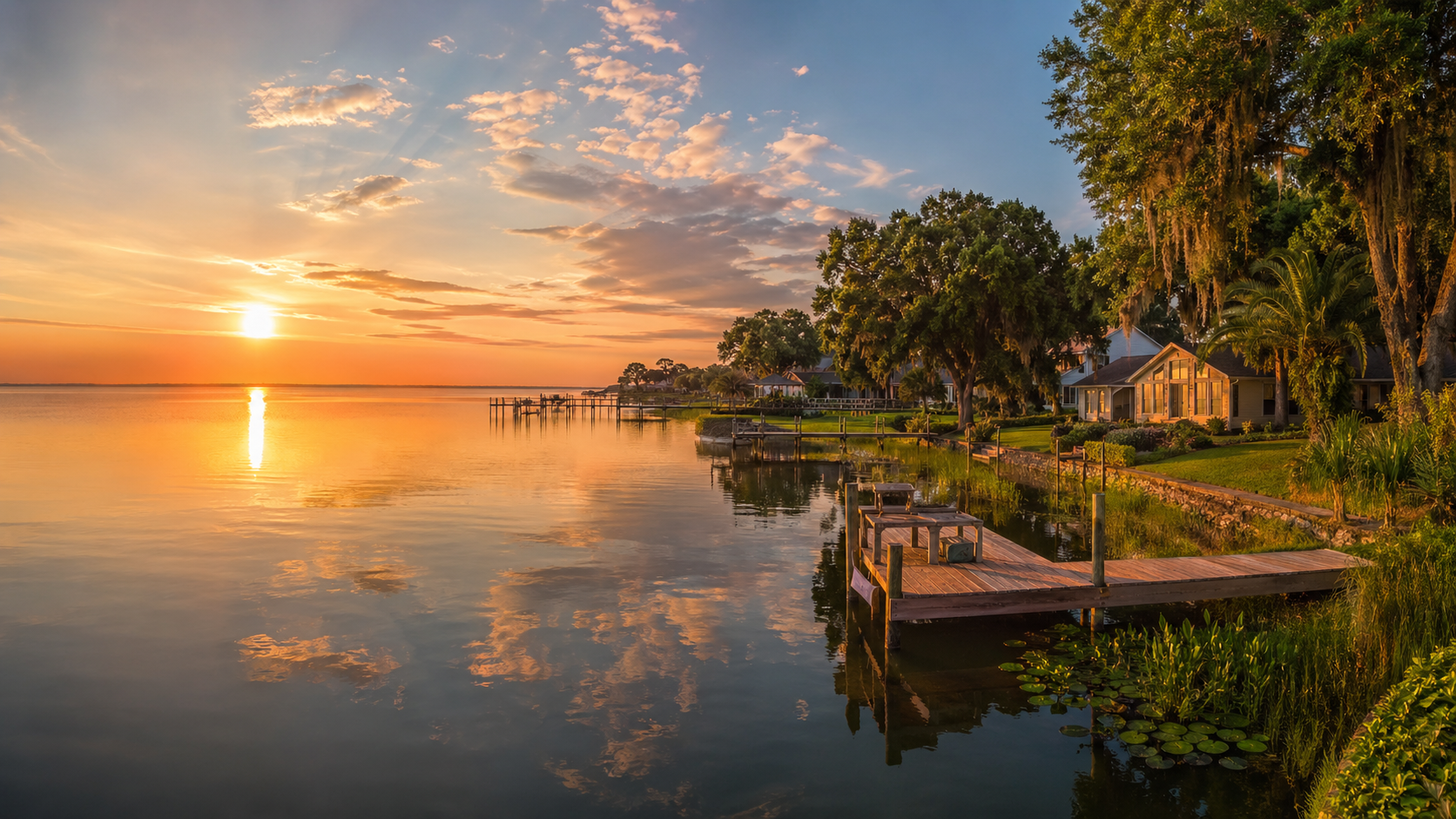Outdoor lighting in Grand Island Florida enhances residential properties, landscaping, and outdoor living spaces