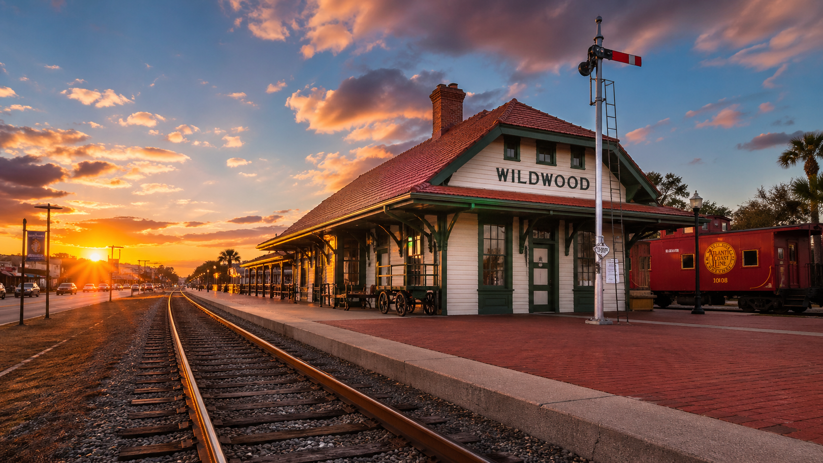 Outdoor lighting in Wildwood Florida enhances historic areas, residential properties, and outdoor living spaces